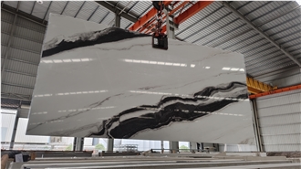 Chinese Black And White Ink Sintered Stone Slabs