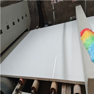 Pure White Artificial Composite Stone Slabs