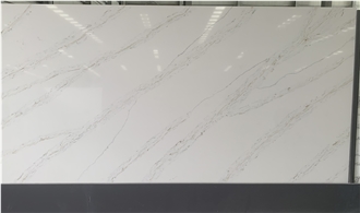 Kungfu Stone Calacatta Ron Gold Quartz Slabs