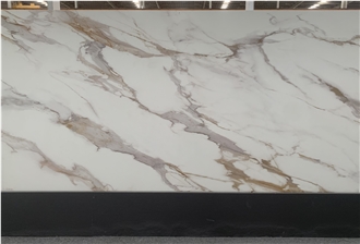 Kungfu Stone Export Printed Rust Veins Quartz Slabs