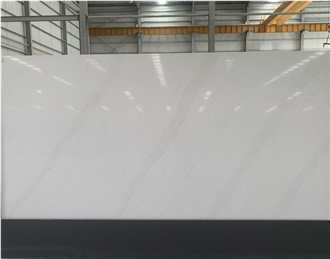 Kungfu Stone Manufacture Calacatta Sivec White Quartz Slabs