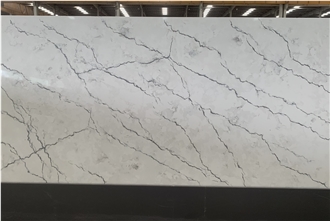 Kungfu Stone Supply Black Veins Calacatta Quartz Slabs
