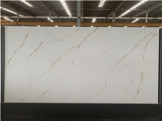 Kungfu Stone Supply Calacata Dundee Gold Quartz Slabs