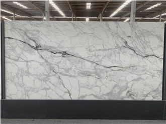 Kungfu Stone Wholesale Calacatta Jin White Quartz Slabs