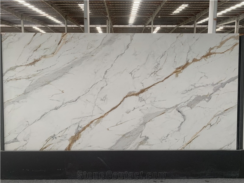 Kungfu Stone Wholesale Calacatta Vin Gold Quartz Slabs