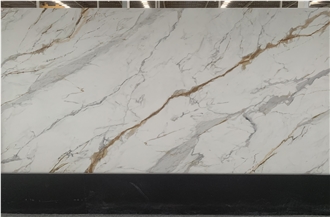 Kungfu Stone Wholesale Printed Marble Veins Quartz Slabs