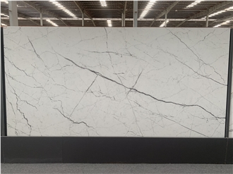 Kungfu Stone Wholesale Thin Black Veins Quartz Slabs