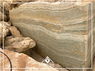 Light Blue Onyx Blocks From Quarry