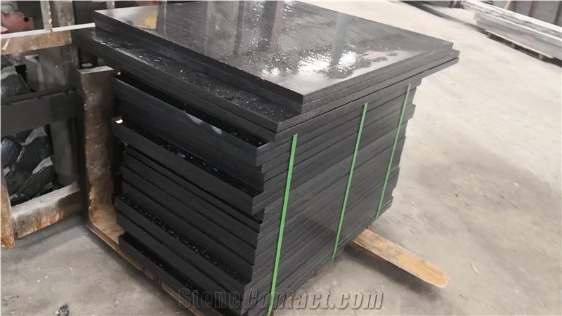 Black Galaxy Granite Kitchen Countertop