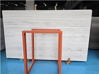 Polished Natural Stone White Wood Marble Slabs