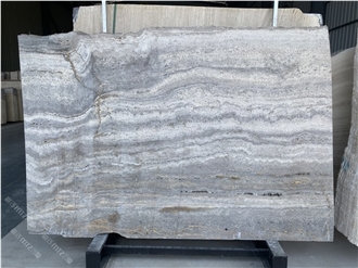 Roman Silver Travertine Elegance Slabs Tiles