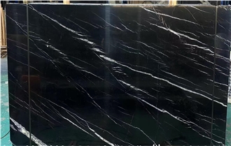 China Nero Marquina Marble Slabs