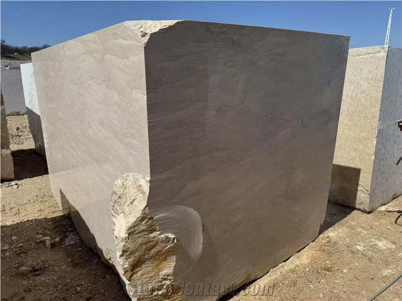 Oman Beige Marble Rough Blocks