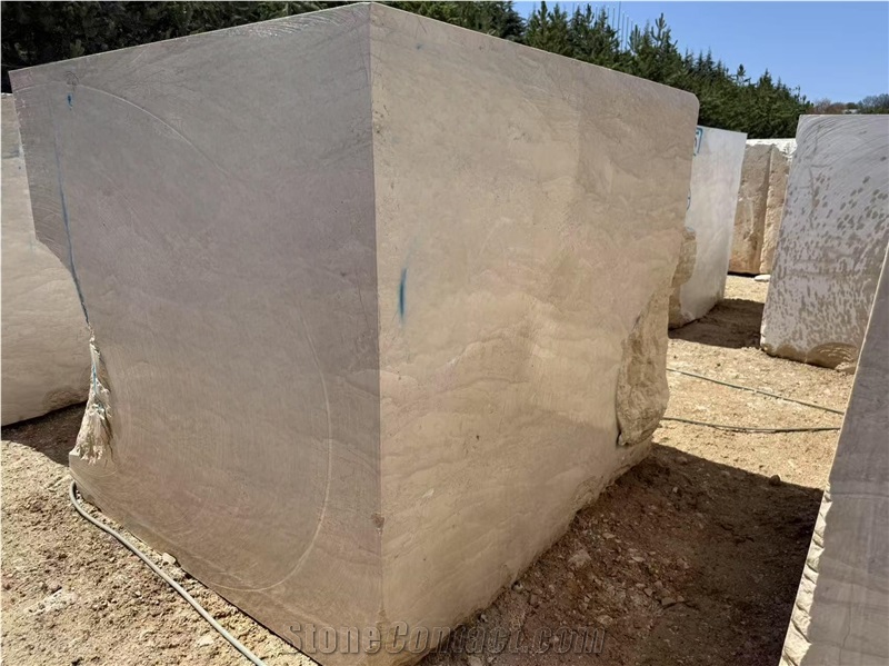 Oman Beige Marble Rough Blocks