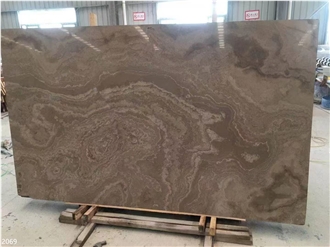 Coffee Wood Vein Marble Cross Cut Slabs Tiles Obama Wood