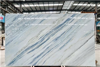 Cristalita Ocean Blue Marble Slabs Crystal Blue Sky