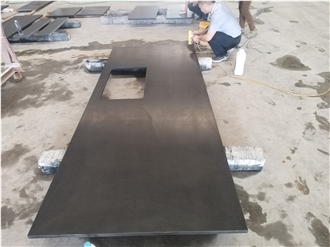 Natural Zimbabwe Black Granite Kitchen Countertops