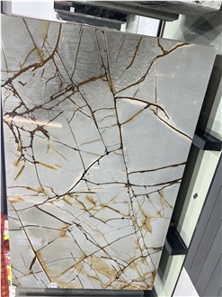 Imported Brazil Quartzite Slabs Blue Rome Imperial