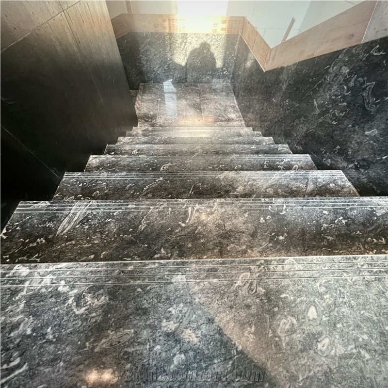 Amazon Grey Marble Tiles For Floor And Stairs