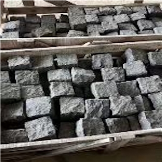 Bush Hammered Andesite Cubestone