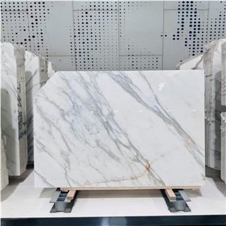 Calacatta Carrara Marble Slabs Subtle Shine Industrial Charm