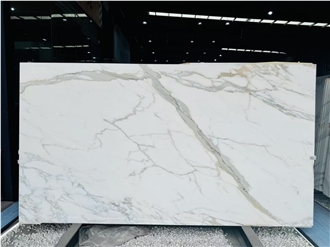 Calacatta Gold Marble Slabs Smooth Texture Modern Vibe