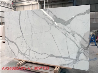 Calacatta White Marble Slabs: Classic Durable Design