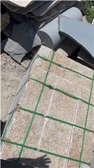 Flamed G682 Granite Paving Tiles