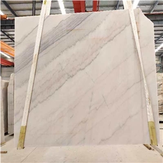 Guangxi White Marble Slabs Subtle Matte Refinement