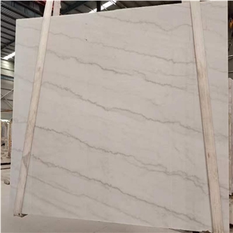 Guangxi White Marble Tiles Stable Structure Artistic Motifs