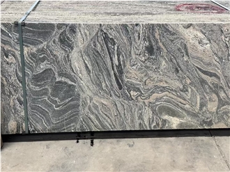 Juparana Grey Granite Half Slabs Dynamic Veins Artistic Elegance