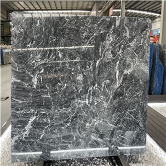 Palissandro Blue Marble Slabs Light Blue Tone White Veins