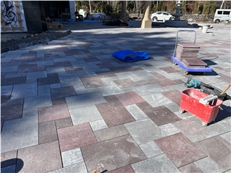 Porphyry Pavement Setts Displaying Fine Grain Texture