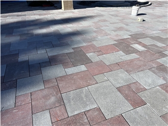 Porphyry Paving Stone Showcasing Weathered Look