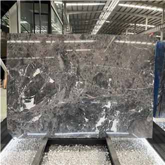 Silver Breccia Marble Showing Mottled Surfaces