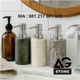Liquid Soap Bath Accessories With Marble