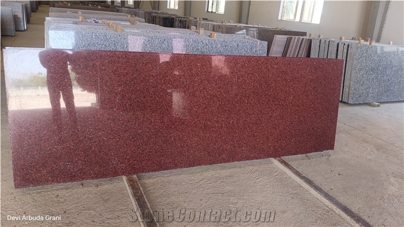 Ruby Red Granite Slabs