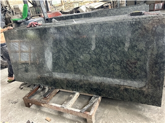 Polished Olive Green Granite Slabs