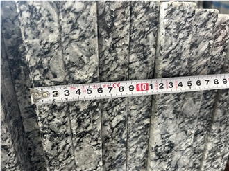 Polished Spray White Granite Slabs