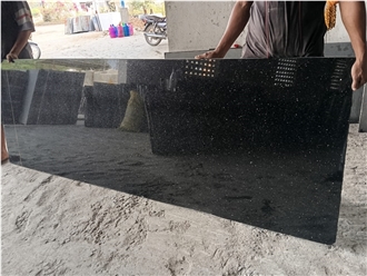 Black Galaxy Granite Polished 2Cm Slabs