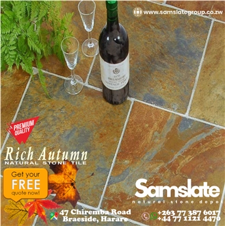 Rich Autumn Slate Tiles