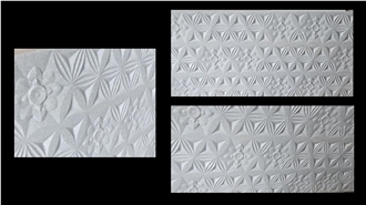 White Marble CNC Wall Panels