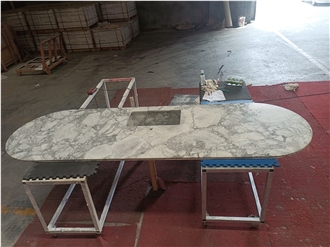 Natural Quartzite Super White Quartzite Kitchen Countertop