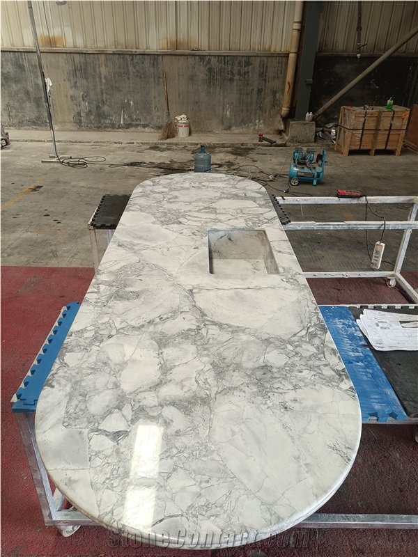 Natural Quartzite Super White Quartzite Kitchen Countertop