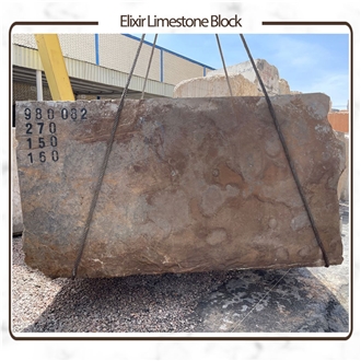 Negin Brown Elixir Limestone Blocks