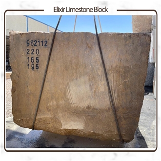 Negin Brown Elixir Limestone Blocks