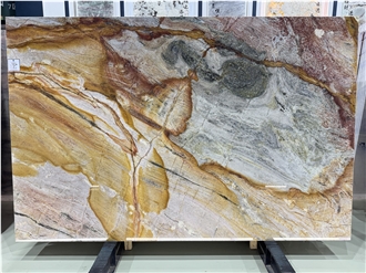 Colibri Rubi Quartzite Brazil Polished Slabs For Decoration