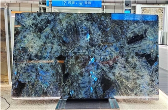 Translucent Labradorite Blue Flower Granite Slabs