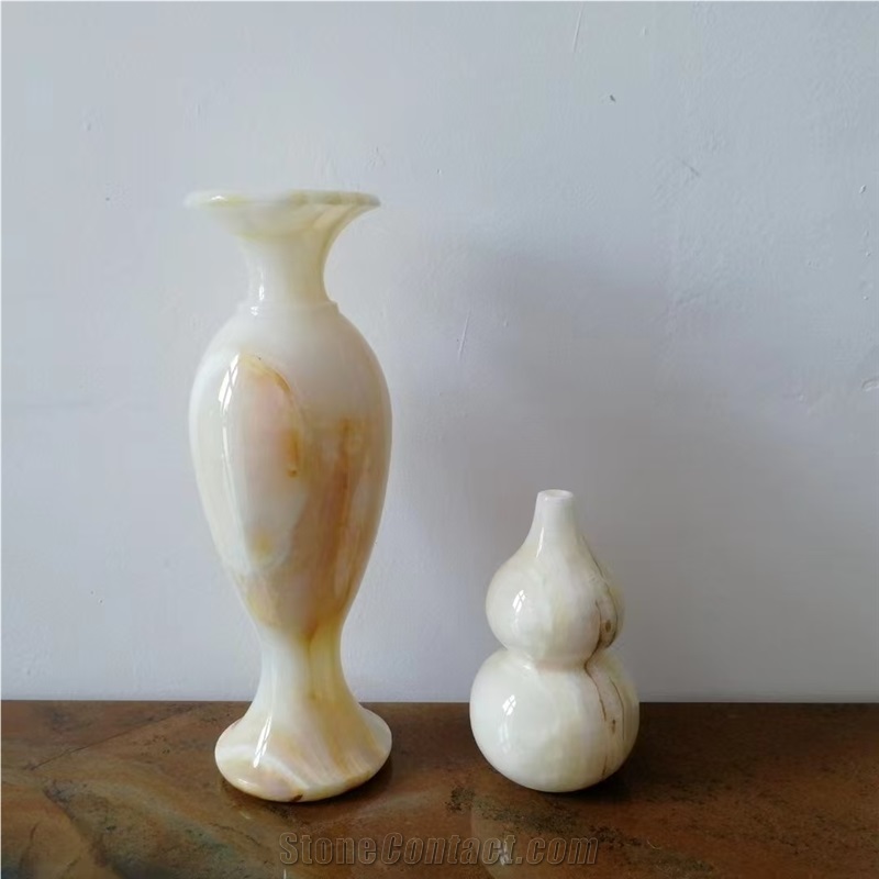 Custom Modern Luxury White Marble Interior Vase