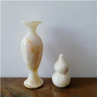 Custom Modern Luxury White Marble Interior Vase